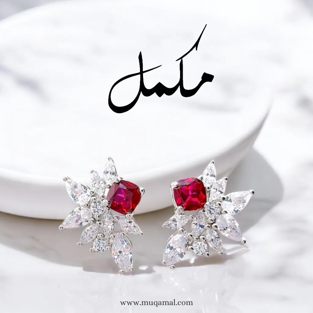Flaming Hot Red Crystal Earrings