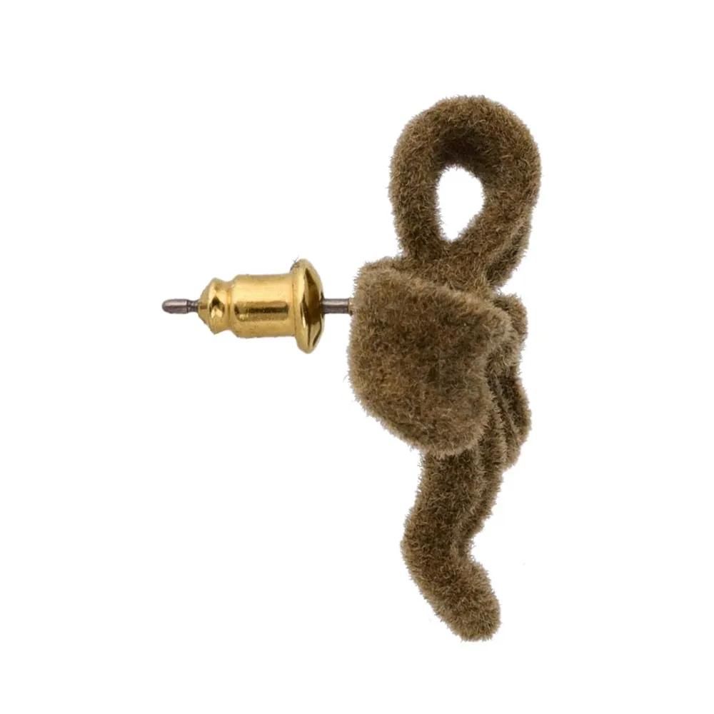 Flocked Bow Earrings