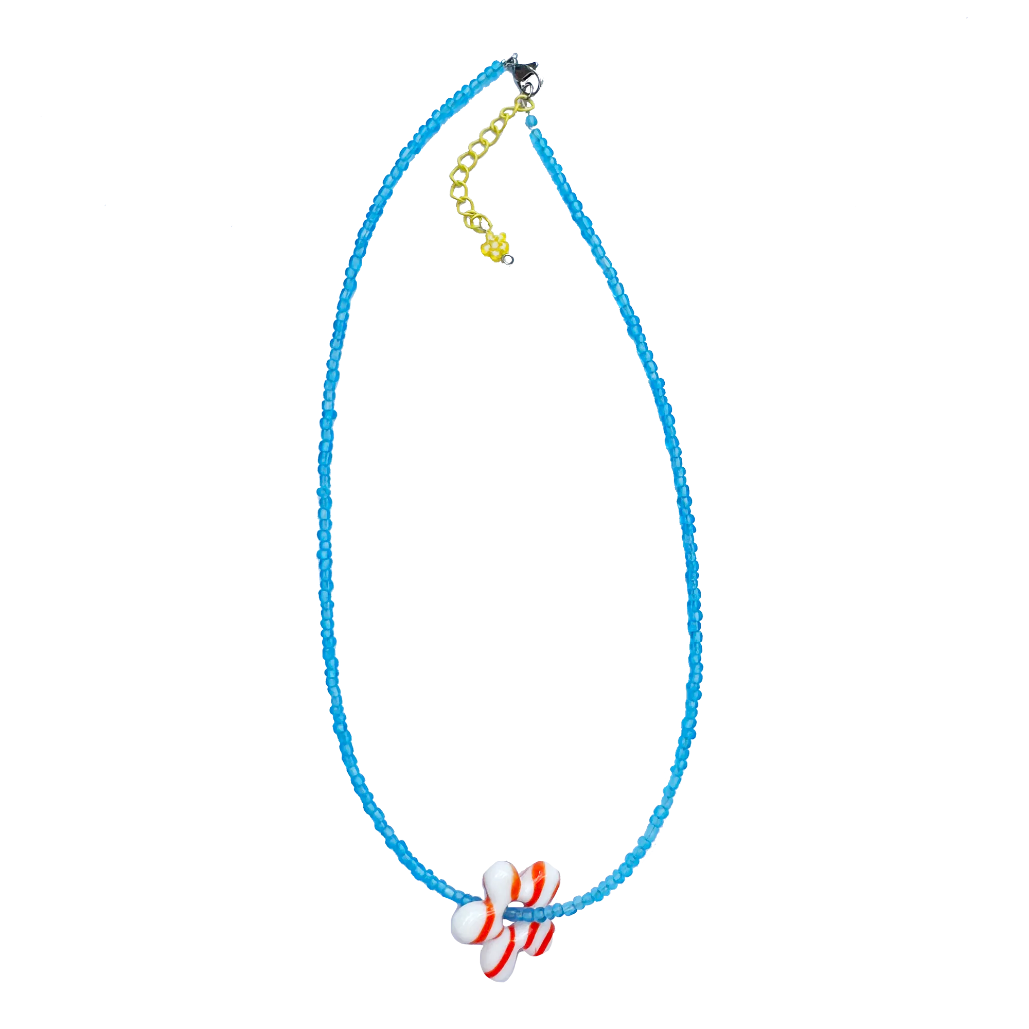 Flower Necklace - Blue
