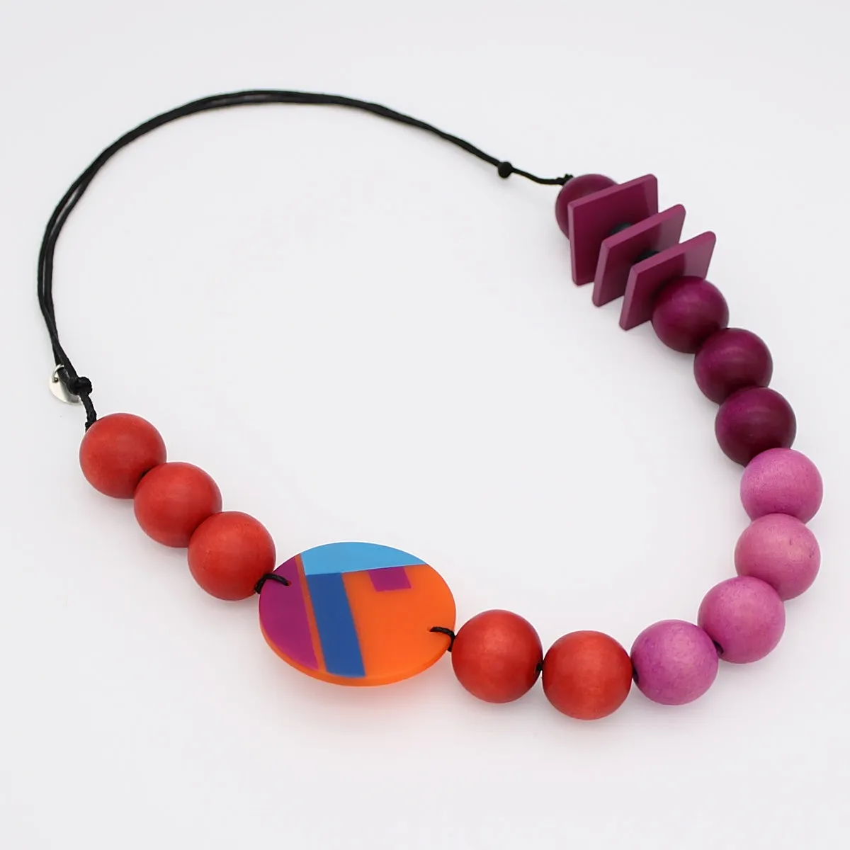 Fuchsia Ombre Elena Statement Necklace
