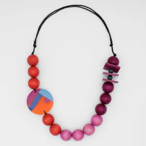 Fuchsia Ombre Elena Statement Necklace