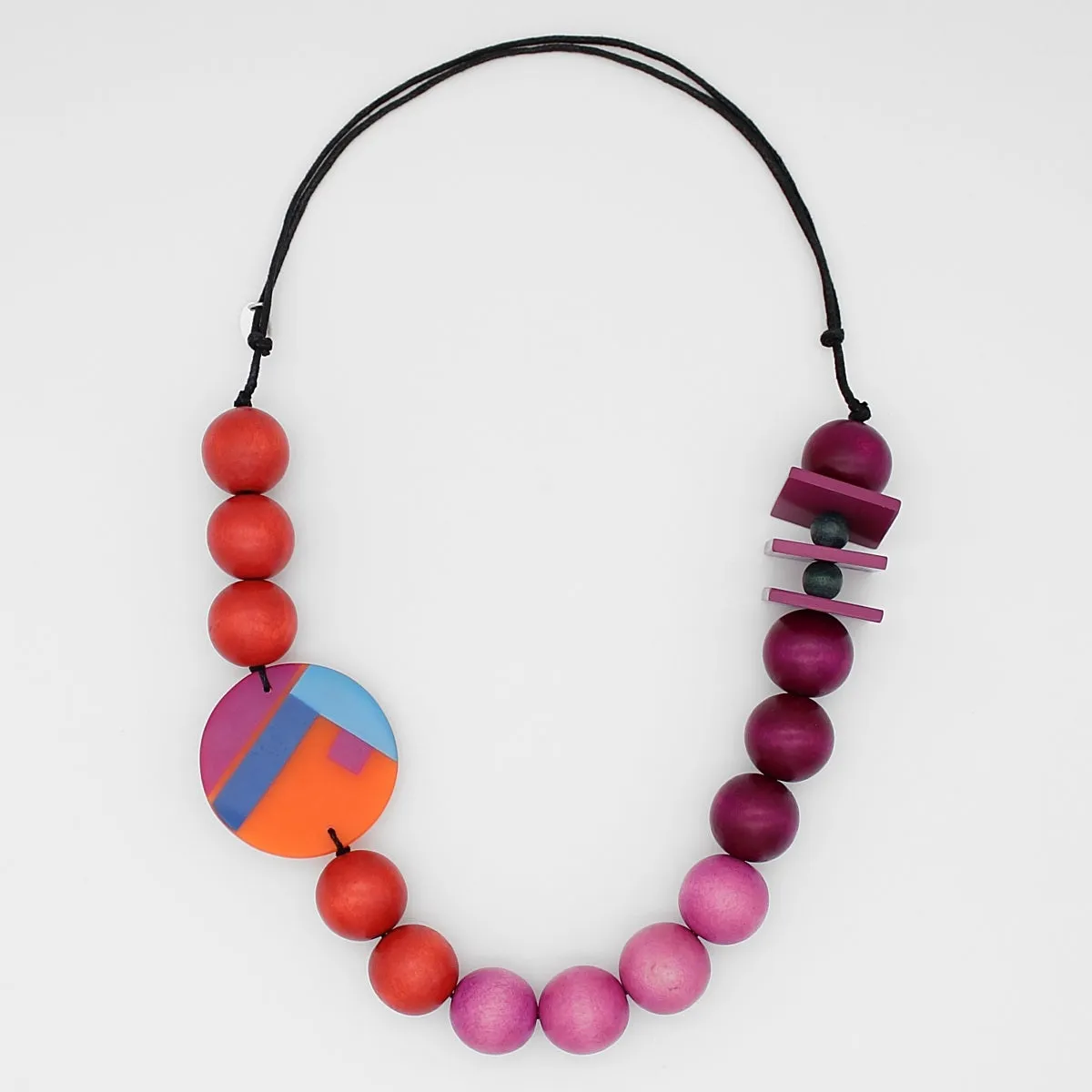 Fuchsia Ombre Elena Statement Necklace