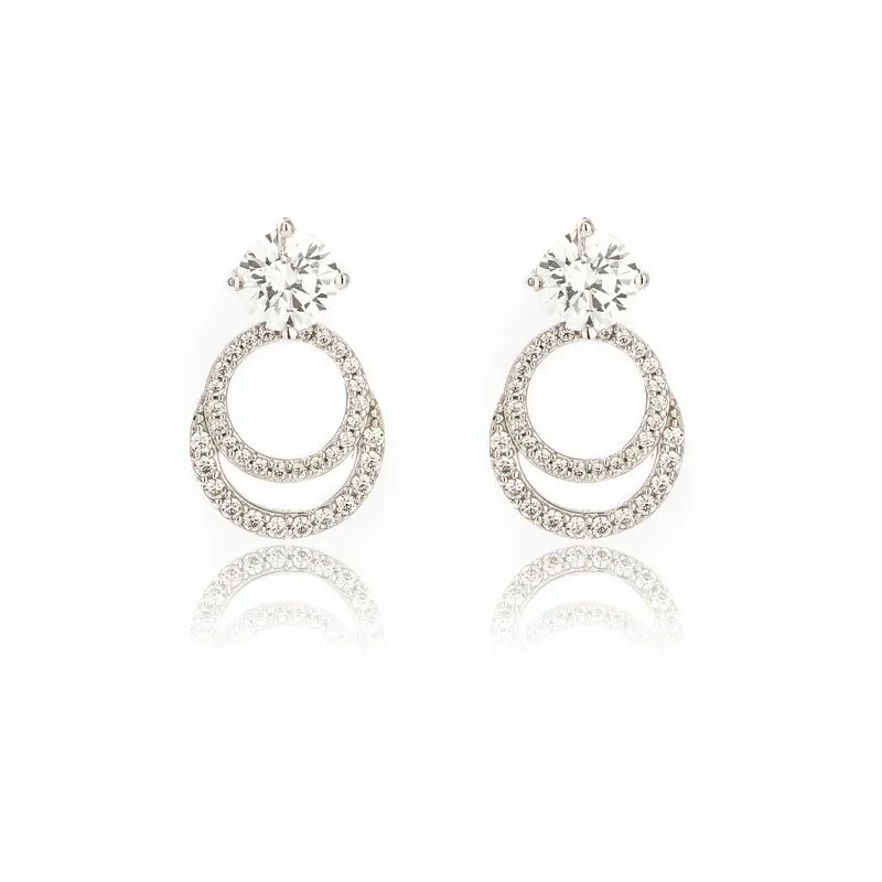Georgini Goddess Luna Earrings - Silver