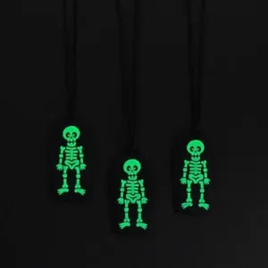 Glow In The Dark Halloween Coffin Necklaces