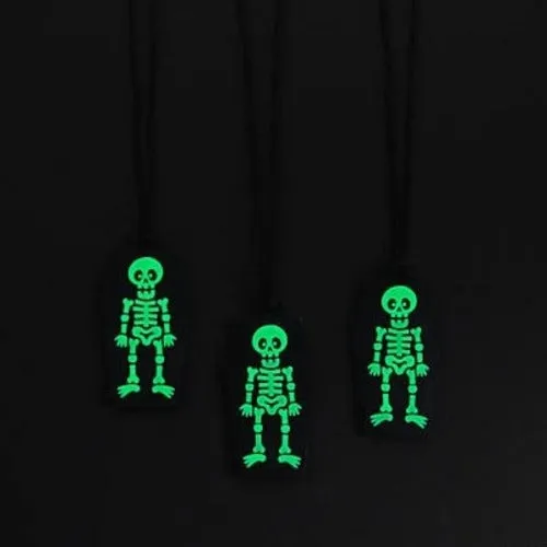 Glow In The Dark Halloween Coffin Necklaces
