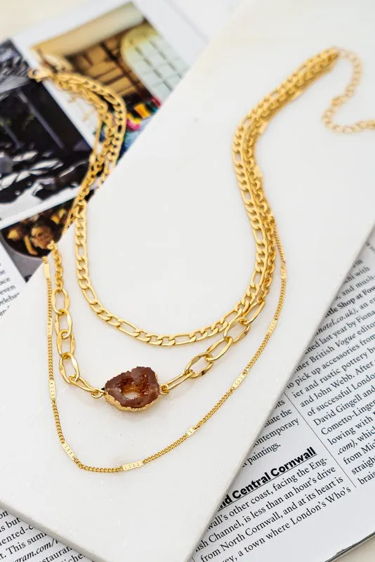 Glowing Element Layered Necklace