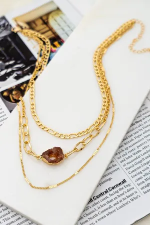 Glowing Element Layered Necklace