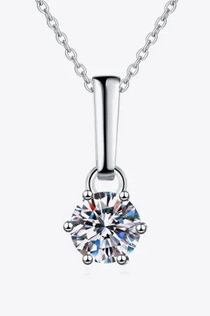 Glowing Glamour 1 Carat Moissanite Necklace