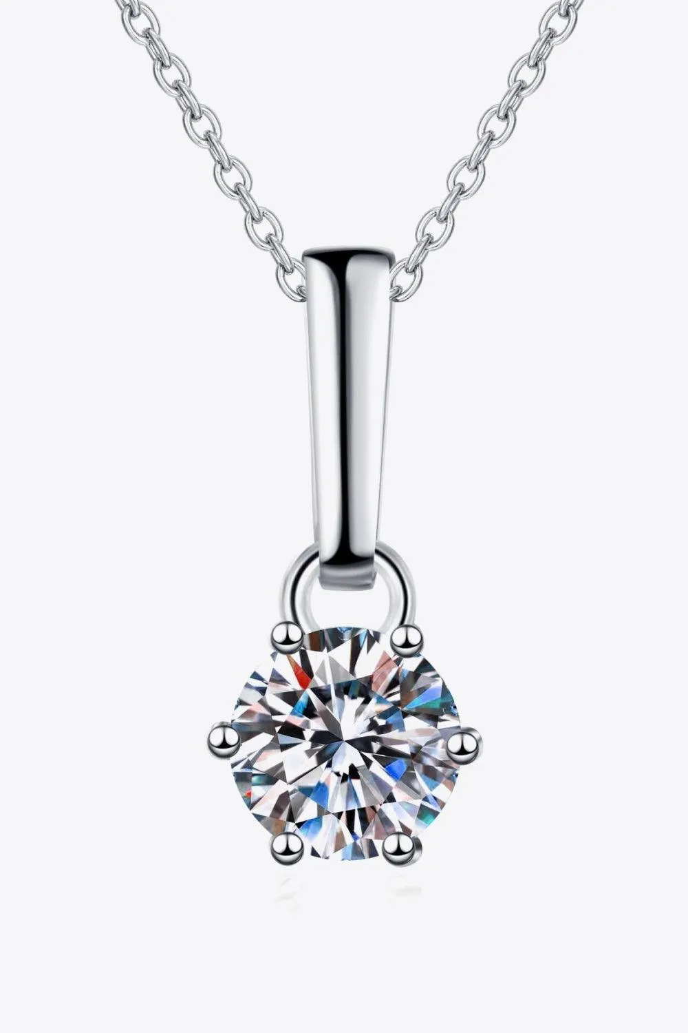 Glowing Glamour 1 Carat Moissanite Necklace