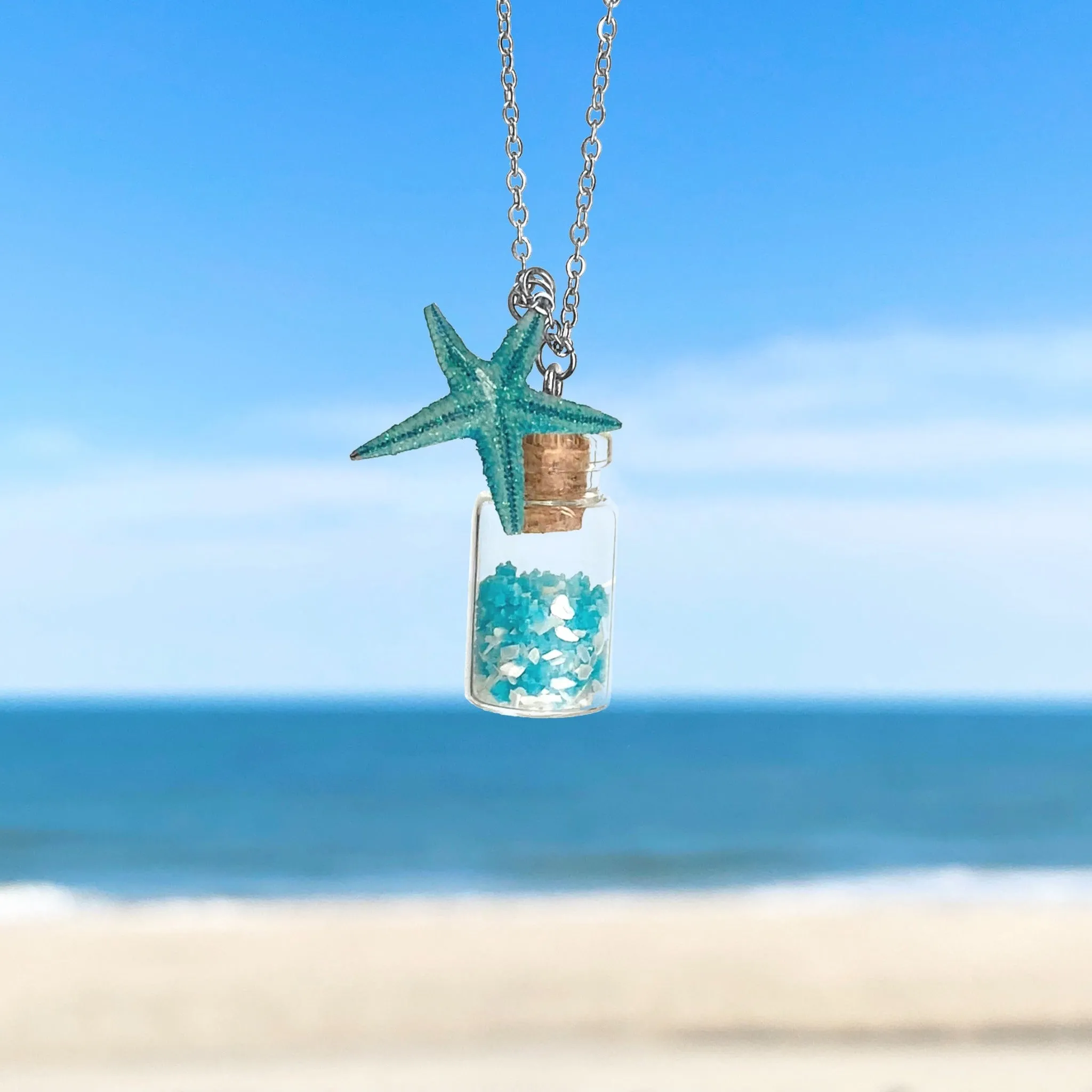 Glowing Sand Jar Necklace
