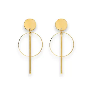 Gold Contemporary Post Earrings