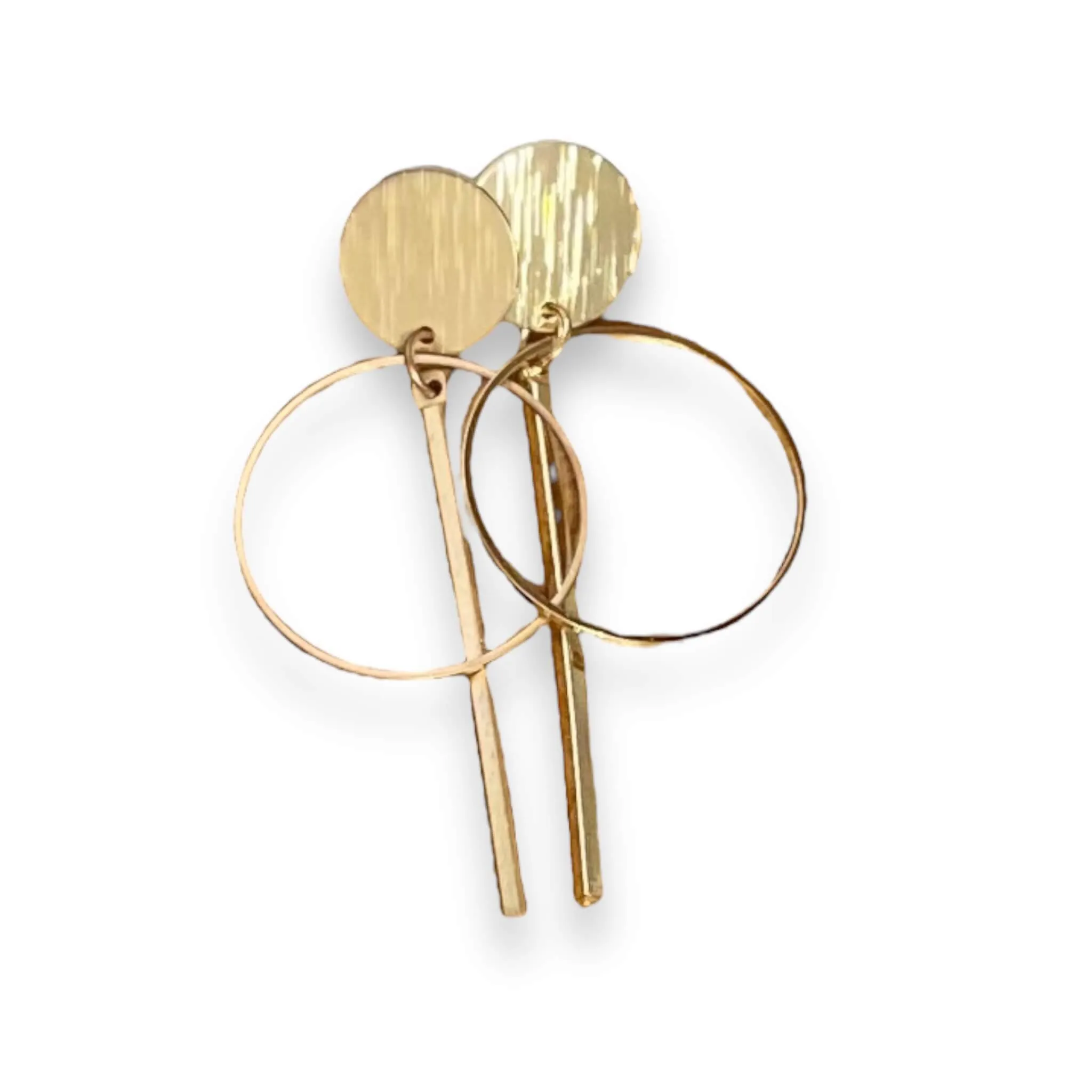 Gold Contemporary Post Earrings
