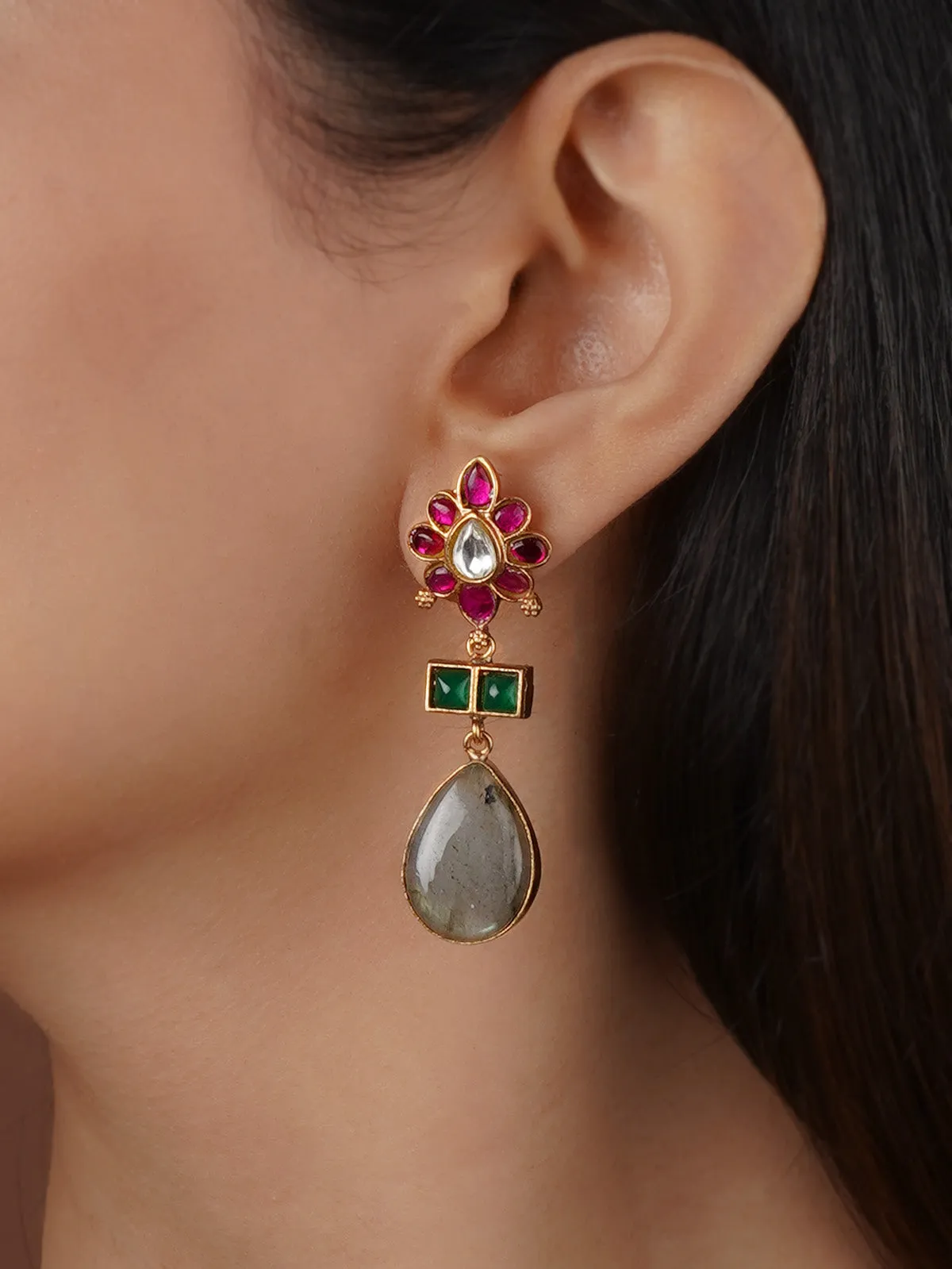 Gold Plated Contemporary Earrings - CC-EAR21