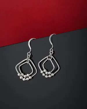 Gold Plated Cz Contemporary Drop Earring For Women