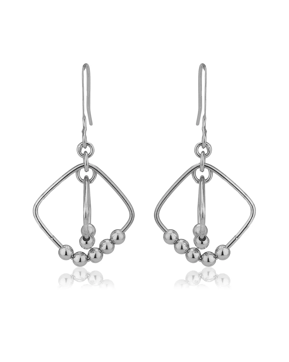 Gold Plated Cz Contemporary Drop Earring For Women
