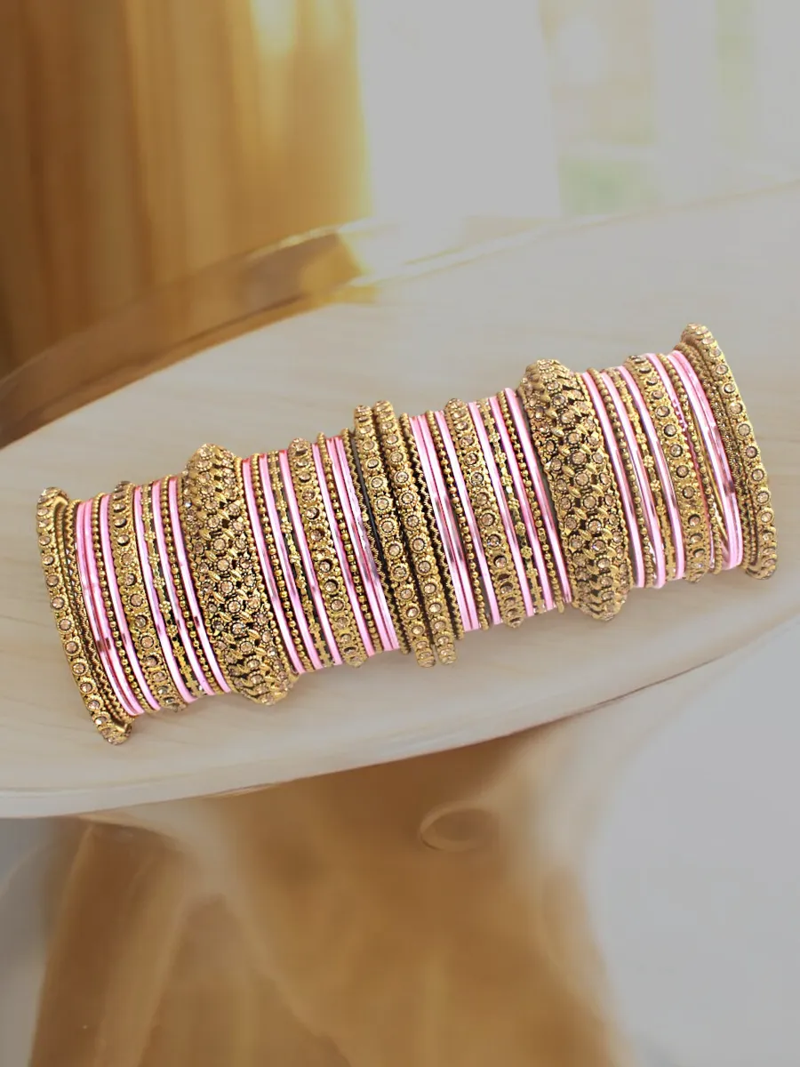 Gold Plated Festive Celebrity Inspired Bangles Chura Set, Gold Plated Bangles Set, Indian Chura Set, Pakistani Bangles Set, Bollywood Inspired Chooda Set, Wedding Bangles Set