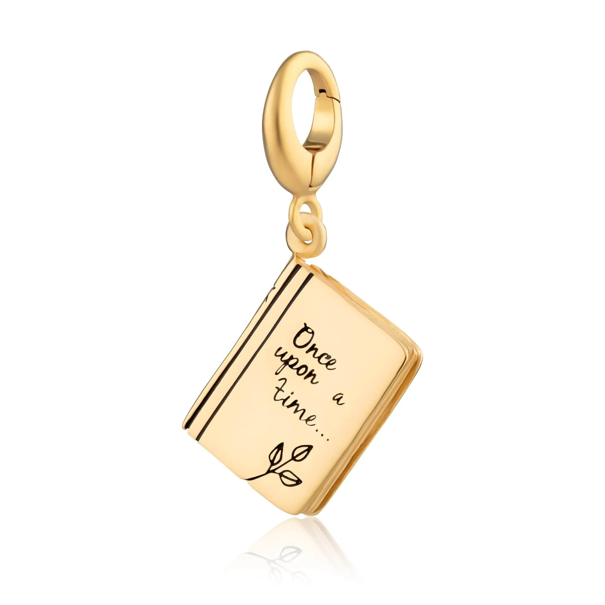 Gold Plated Story Book Charm