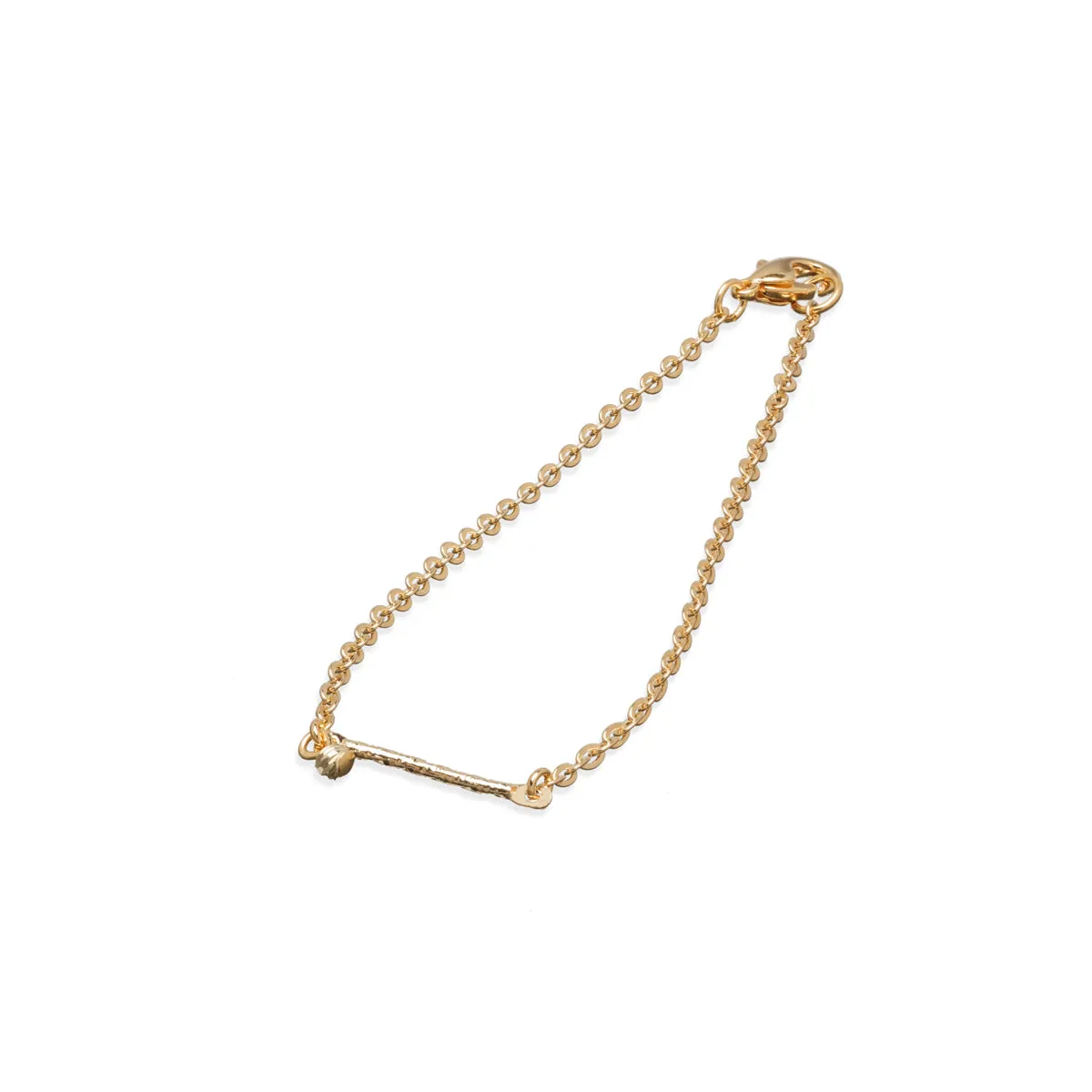 Gold Plated Twist Bar Bracelet