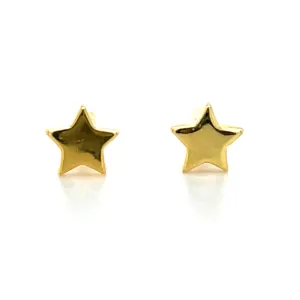 Golden Small Star Stud Earrings