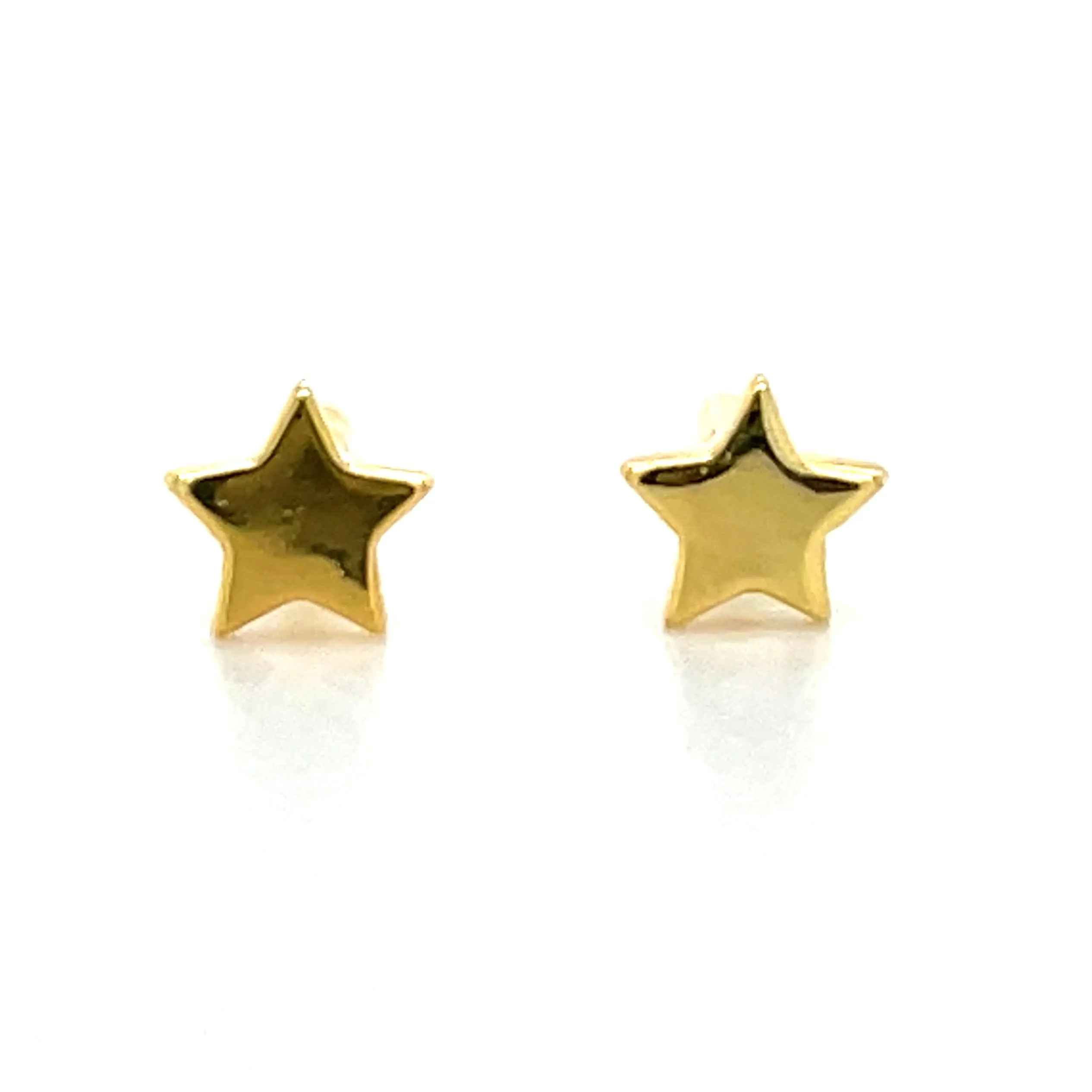 Golden Small Star Stud Earrings