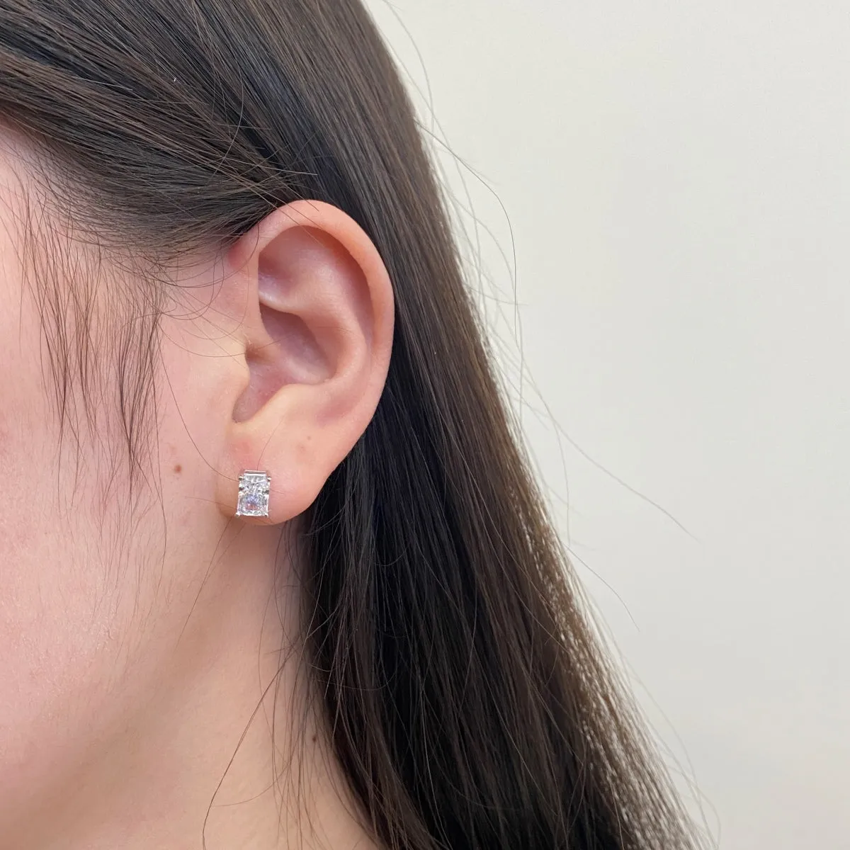 [Goodv]Radiant Luxurious Princess Cut Daily Earrings