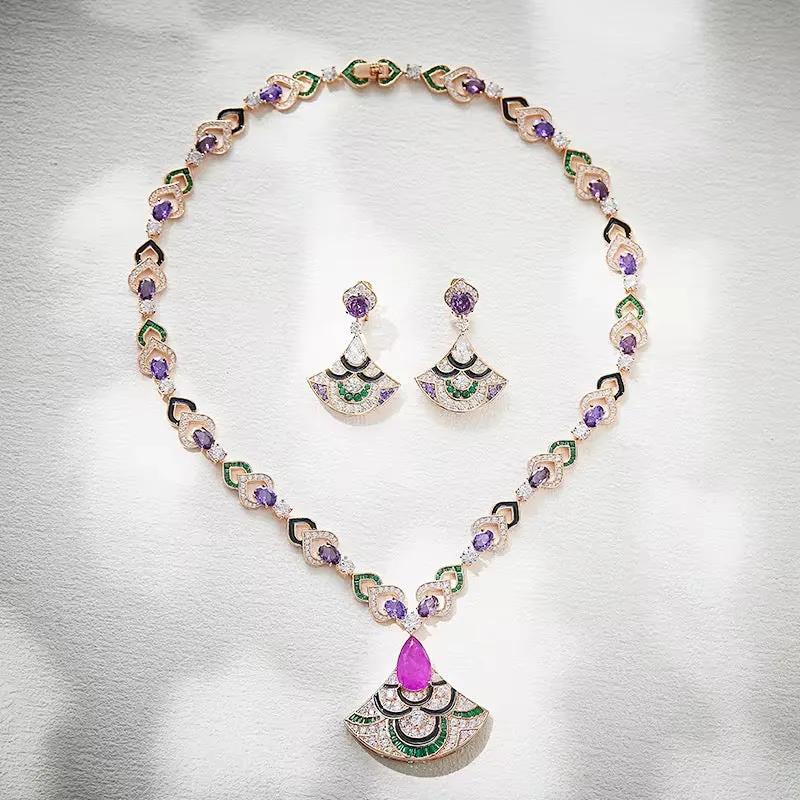 Gorgeous Necklace And Earrings Set For Women/Girls