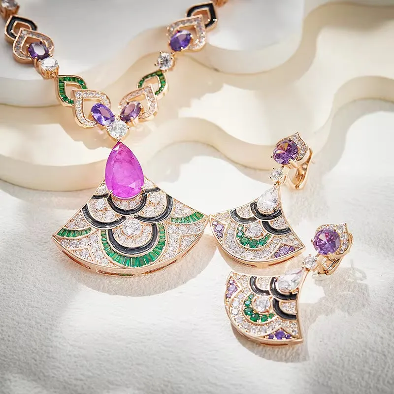 Gorgeous Necklace And Earrings Set For Women/Girls