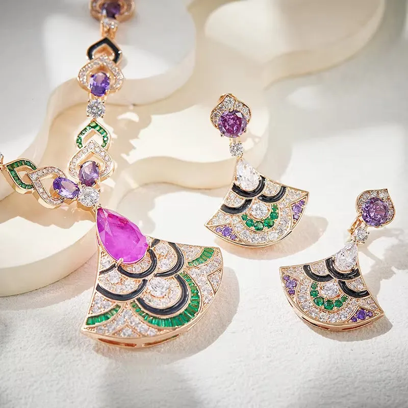 Gorgeous Necklace And Earrings Set For Women/Girls