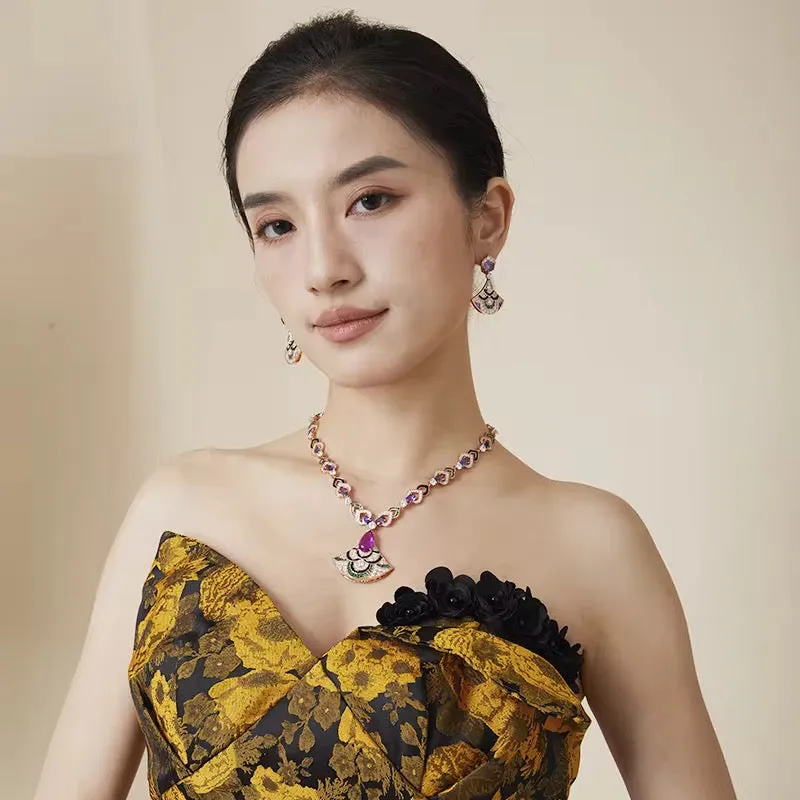 Gorgeous Necklace And Earrings Set For Women/Girls