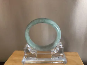 Grade A Natural Jade Bangle with certificate #  18-085