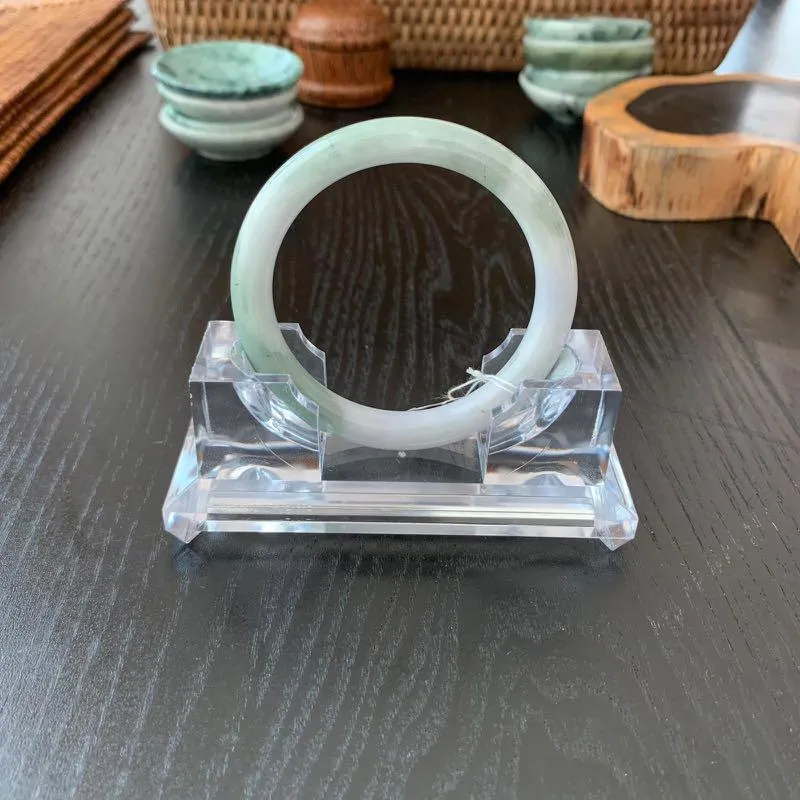 Grade A Natural Jade Bangle with certificate #2683