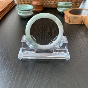 Grade A Natural Jade Bangle with certificate #2683