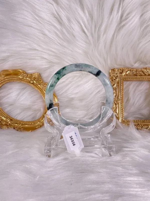 Grade A Natural Jade Bangle with certificate #36356