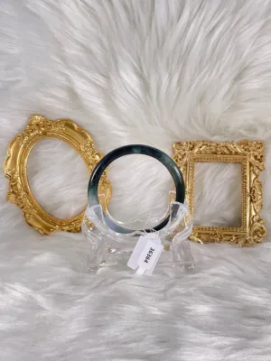 Grade A Natural Jade Bangle with certificate #36364