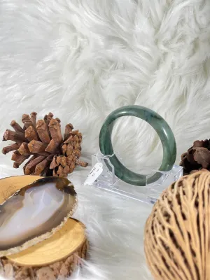 Grade A Natural Jade Bangle with certificate #36374