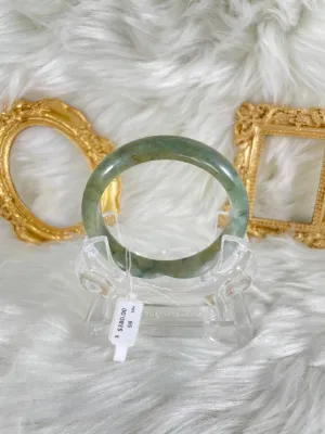 Grade A Natural Jade Bangle with certificate #36569