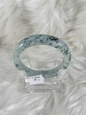 Grade A Natural Jade Bangle with certificate #36787