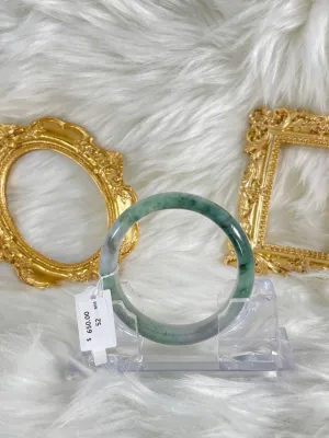 Grade A Natural Jade Bangle with certificate #37039