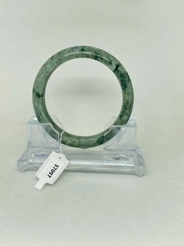 Grade A Natural Jade Bangle with certificate #37097