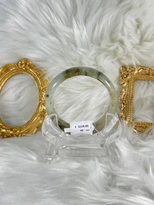 Grade A Natural Jade Bangle with certificate #37138