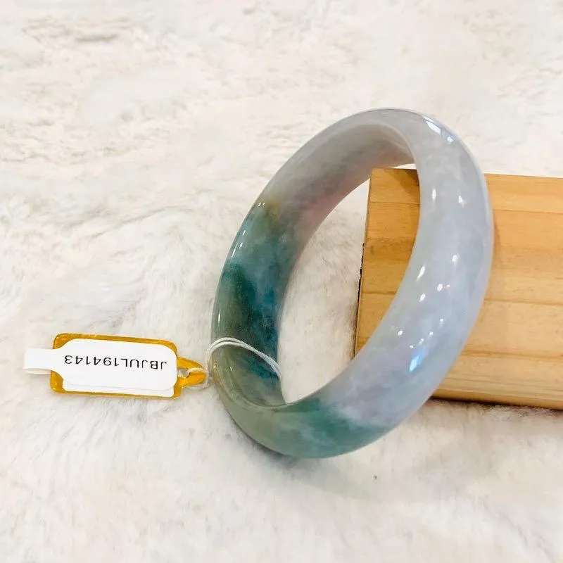 Grade A Natural Jade Bangle with certificate #4143