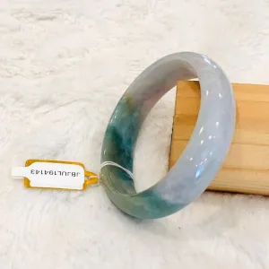 Grade A Natural Jade Bangle with certificate #4143