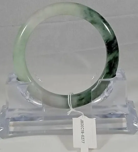 Grade A Natural Jade Bangle with certificate #6277