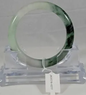 Grade A Natural Jade Bangle with certificate #6277