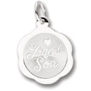 Grandson Charm In Sterling Silver