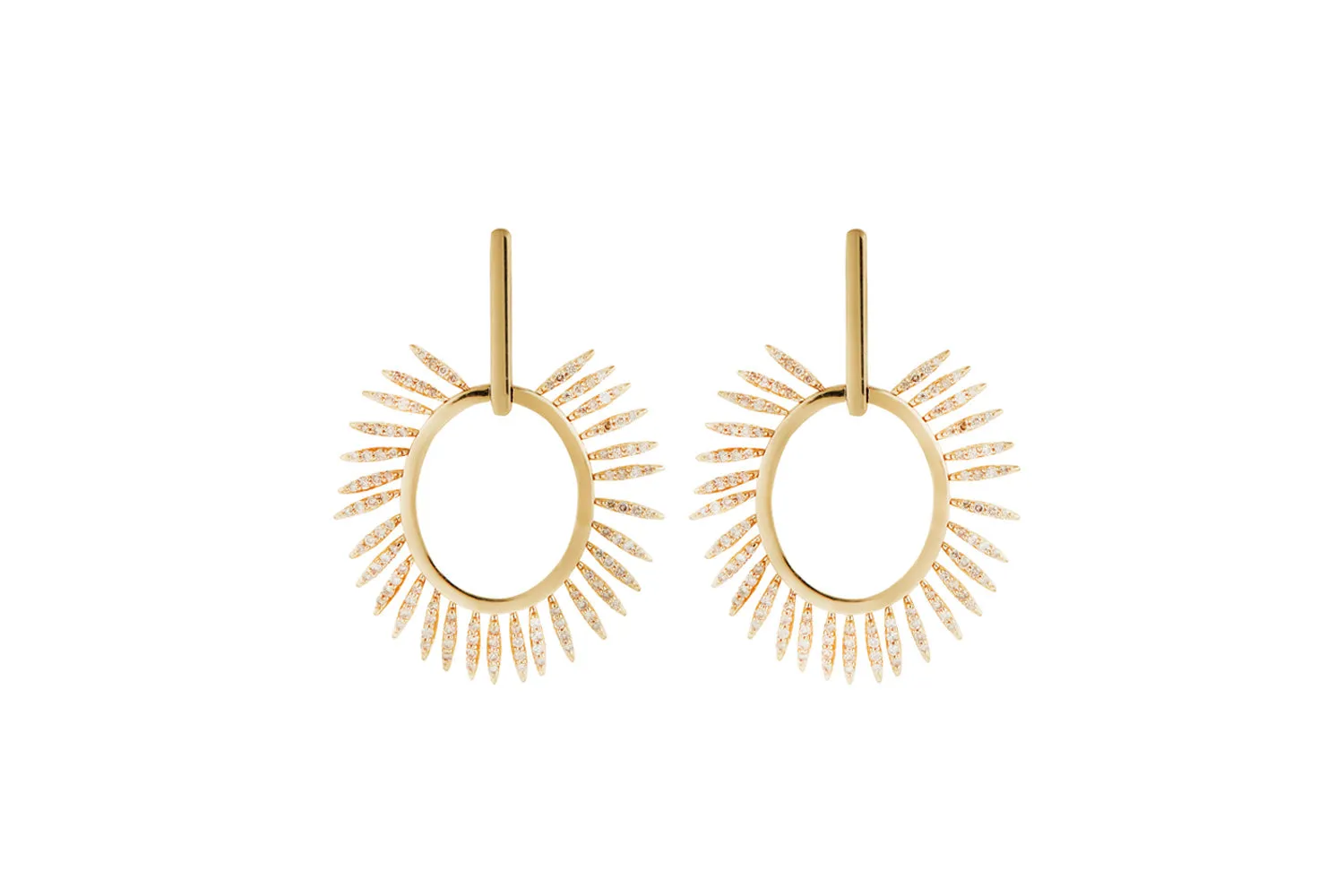 Grass small sunny earrings