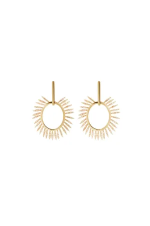 Grass small sunny earrings
