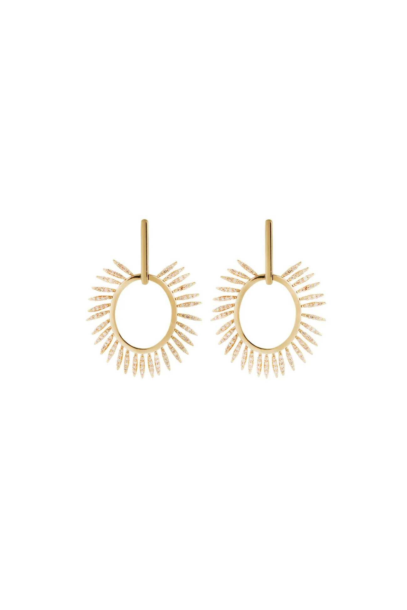 Grass small sunny earrings