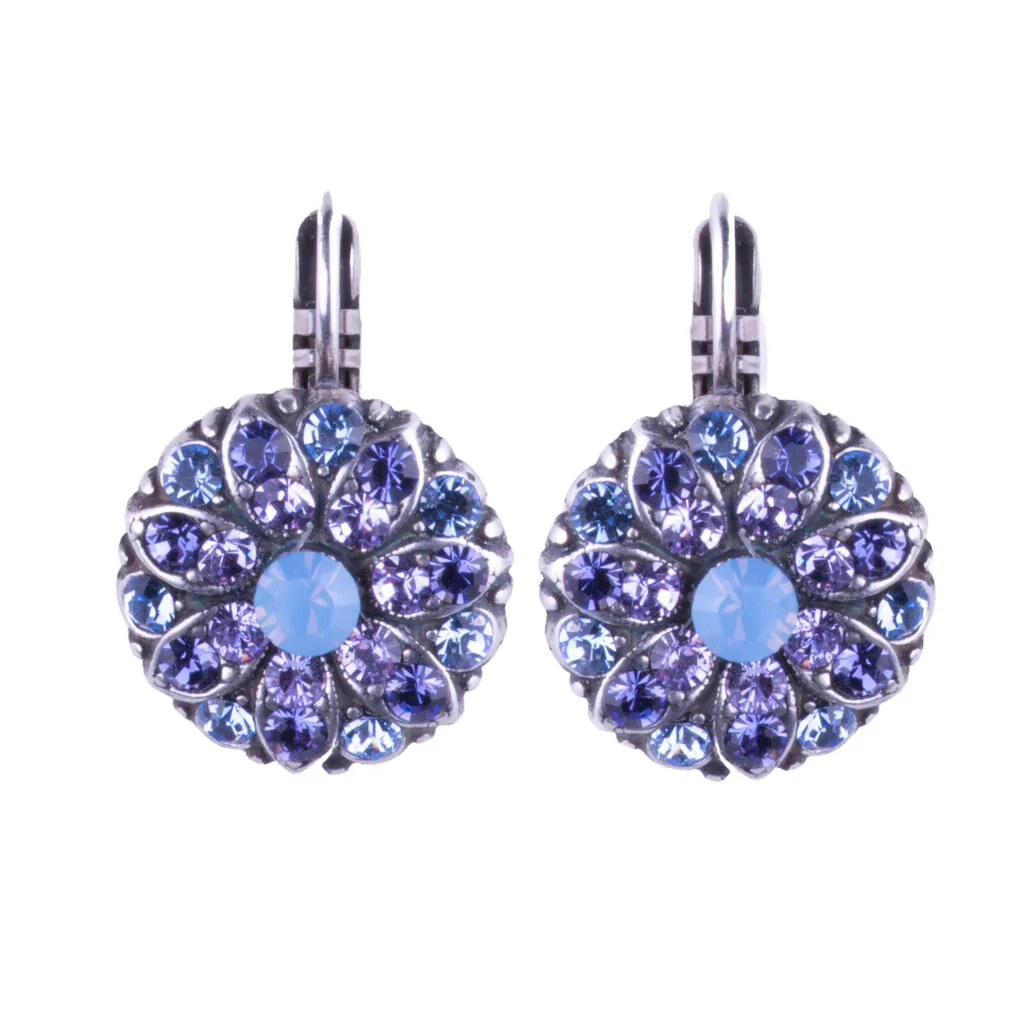 Guardian Angel Leverback Earrings in "Lavender Fields" *Custom*