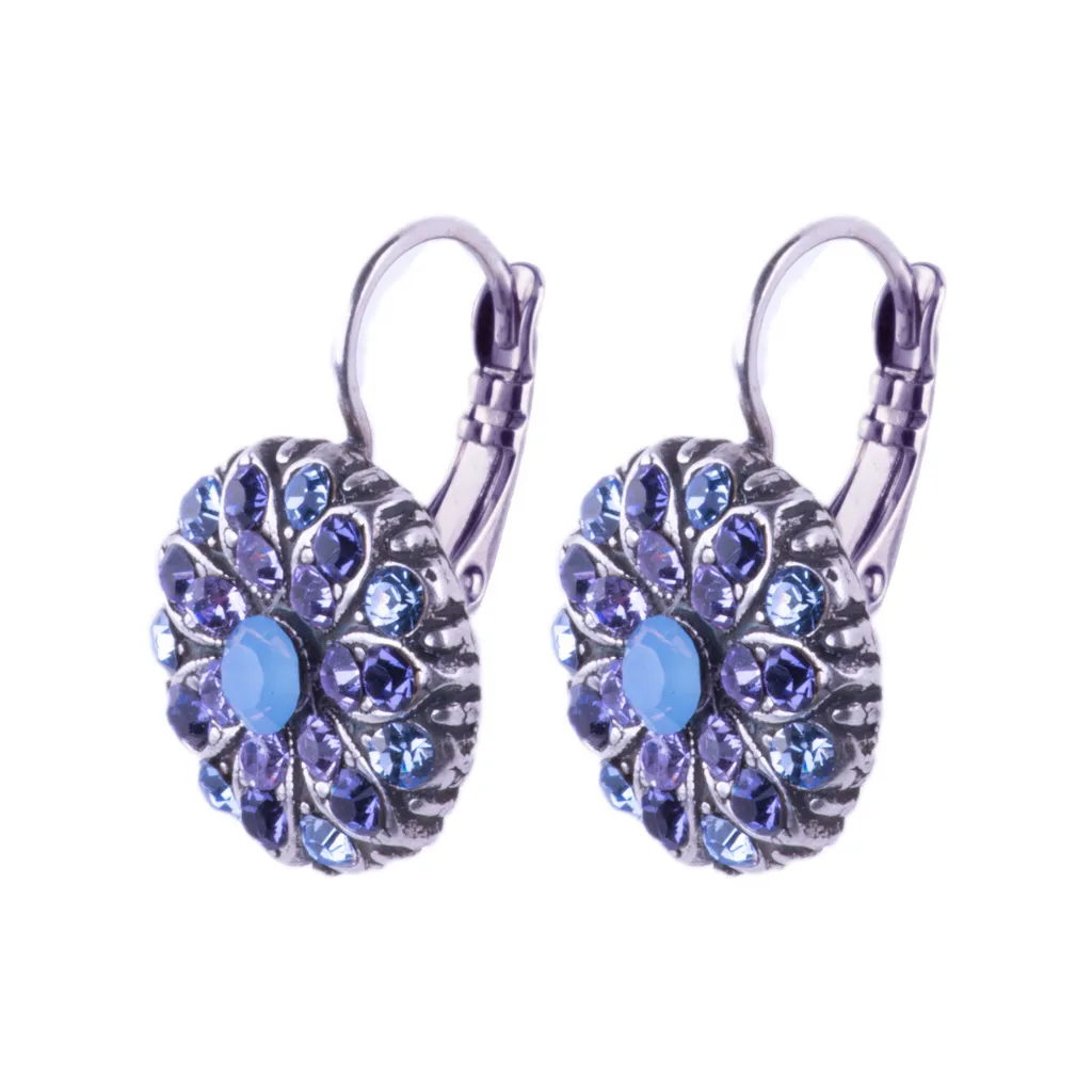 Guardian Angel Leverback Earrings in "Lavender Fields" *Custom*